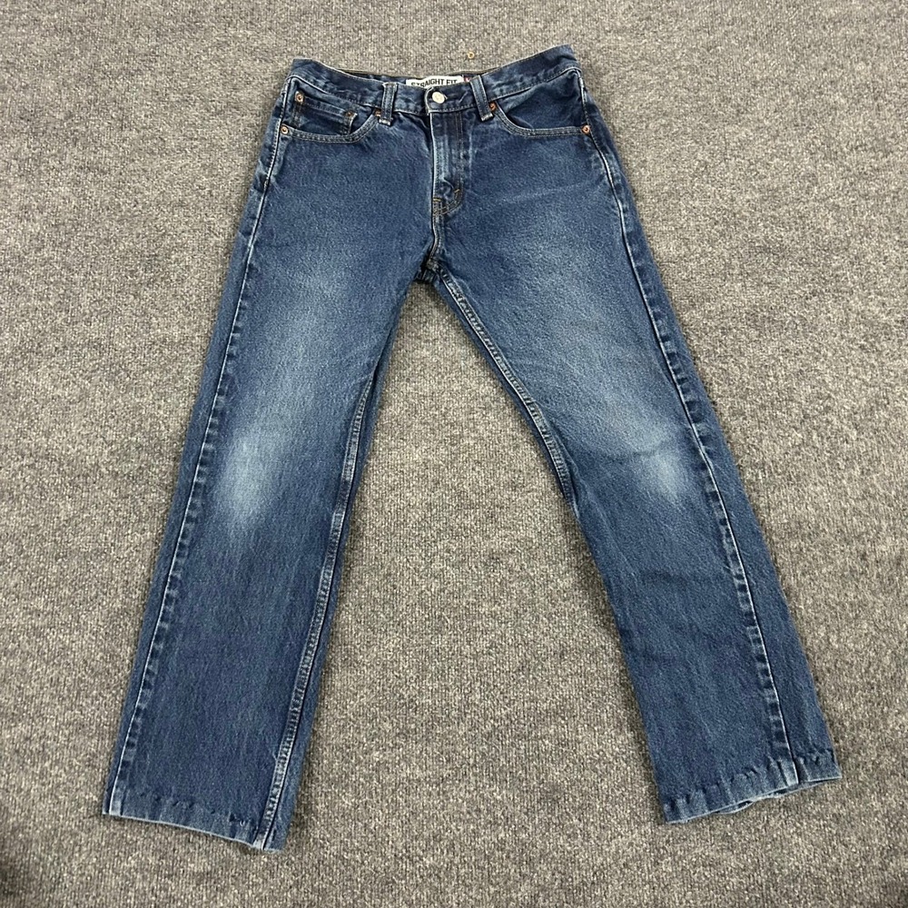 Levis Jeans Mens Size 29x32 Blue 505 Straight Fit Cotton Denim Casual Everyday